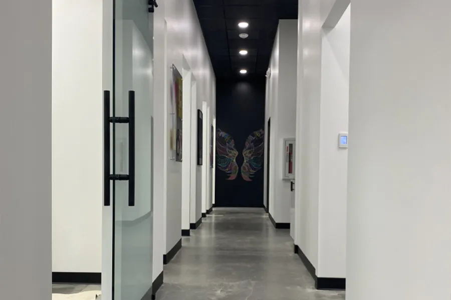 Wall of dental practice awards